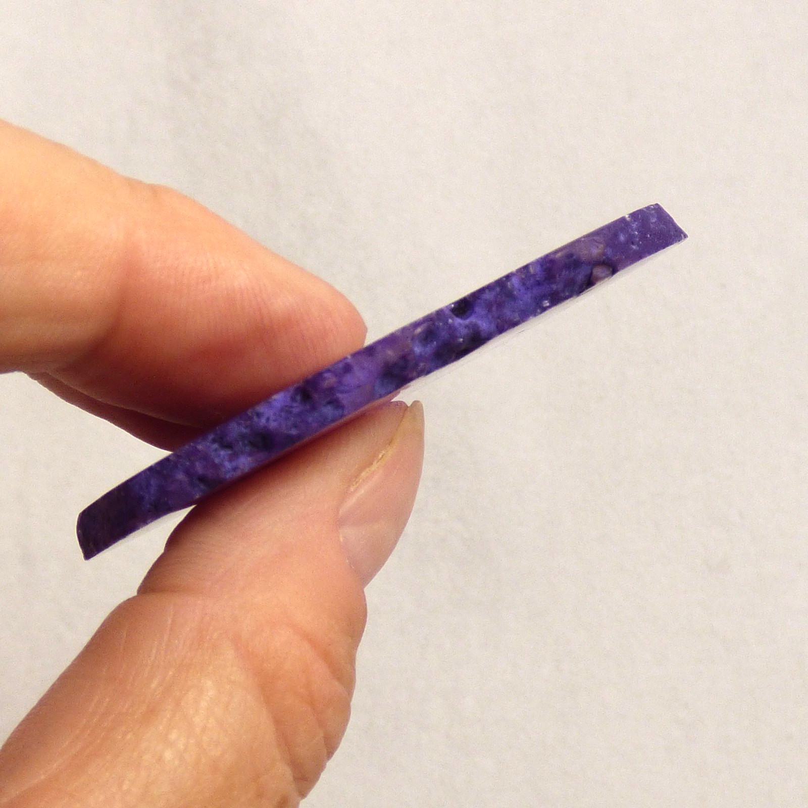 Banded Purple Agate Geode Slice with Quartz Crystal 6cm x 4.5cm Polished Brazil