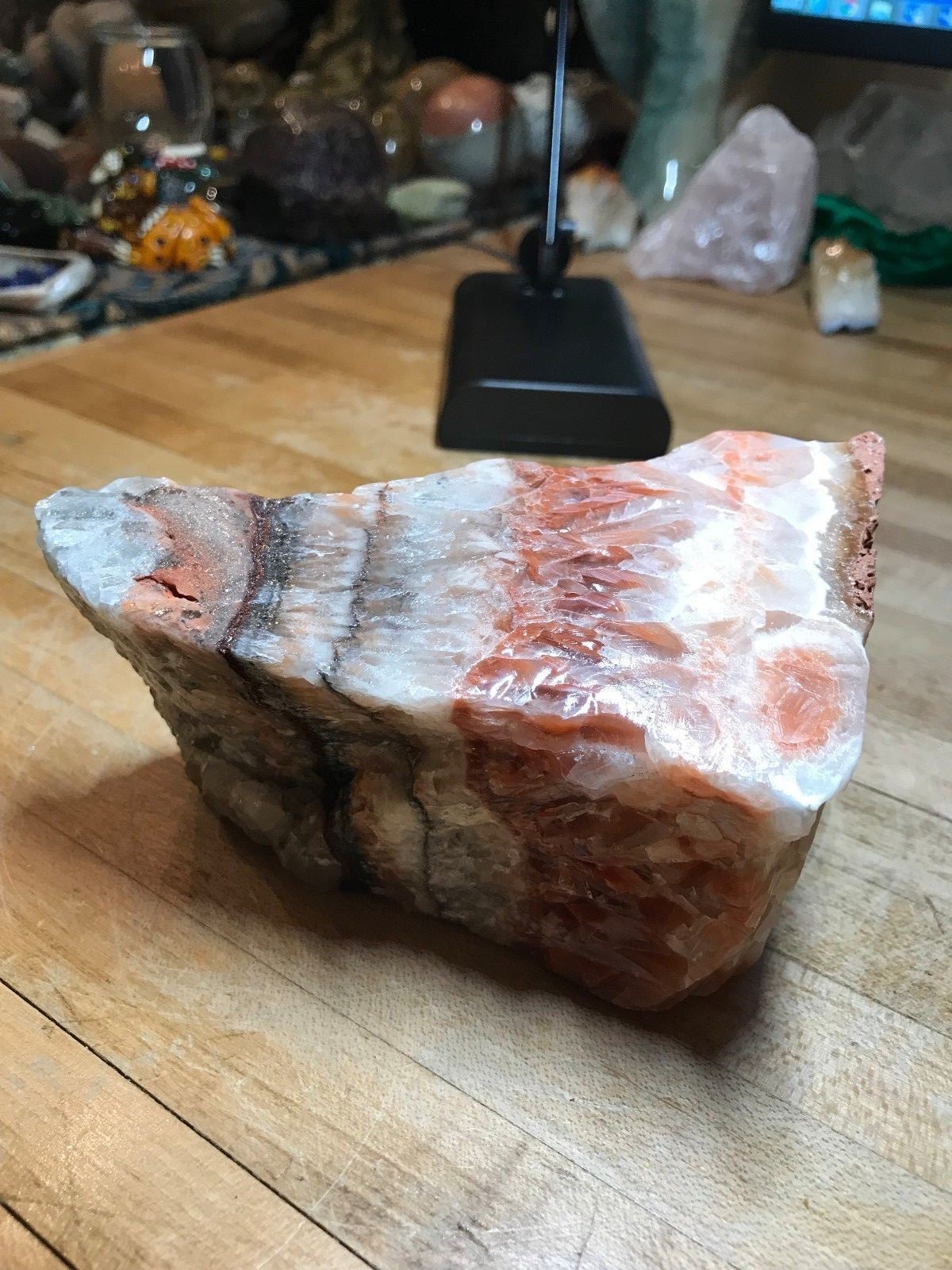 Multicolored Calcite Crystal Mineral Gemstone Medium Natural Rock Specimen 004