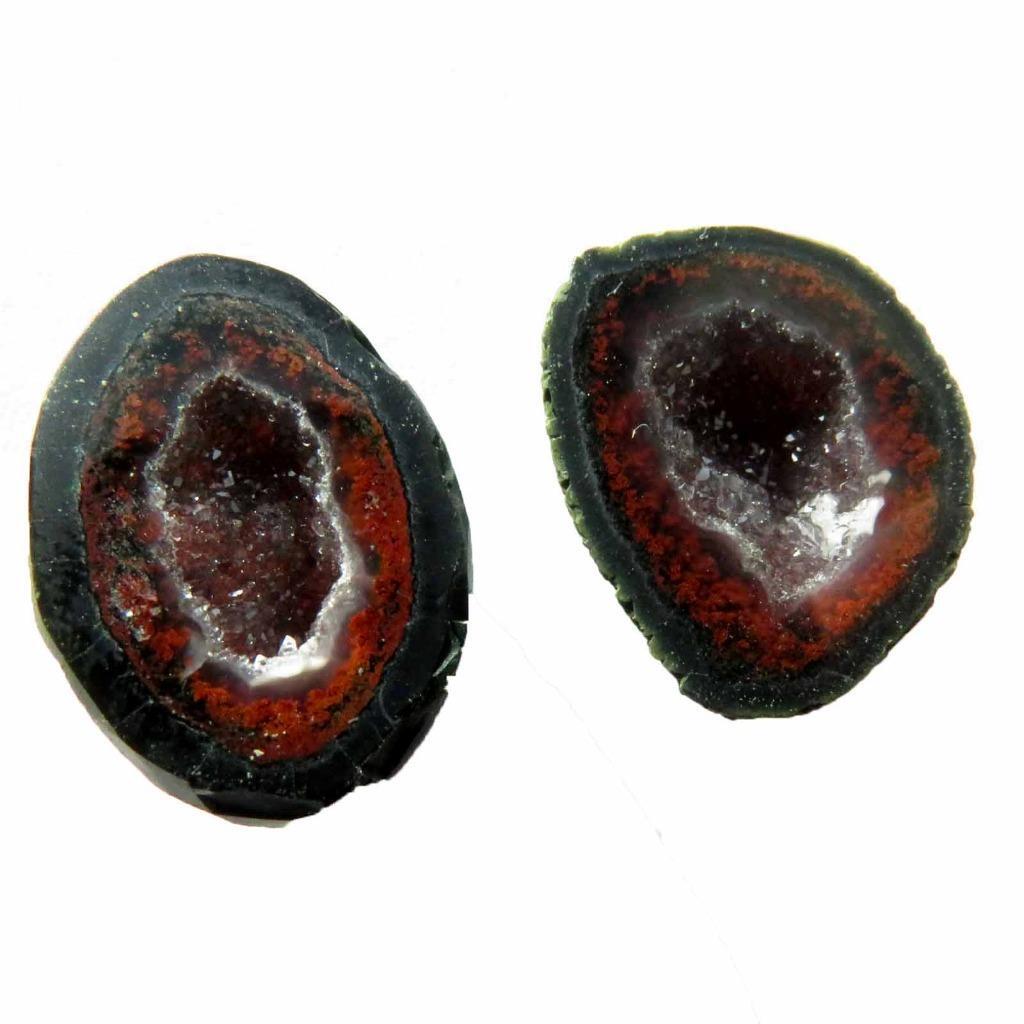 Tabasco Mexican Geode Polished Halves for Jewelry and Display TEX1046