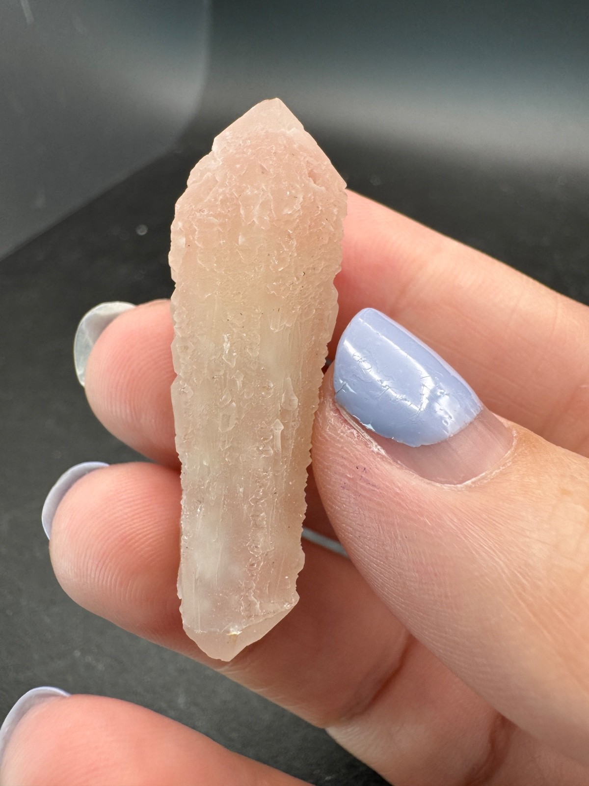 6594 Rare Double Terminated Pink Candle Quartz Inner Mongolia 10g