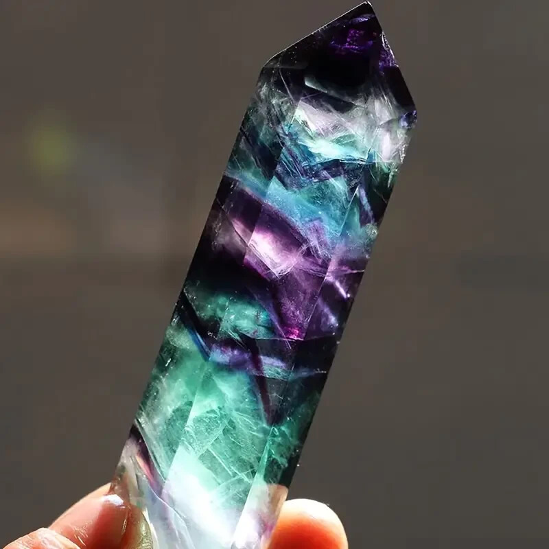 Wholesale Lot 1LB Rainbow Fluorite Tower Point Obelisk Healing Crystal Specimens