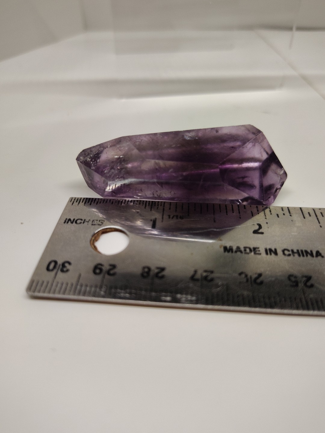 Beautiful Translucent Purple Fluorite Crystal Point From Brazil