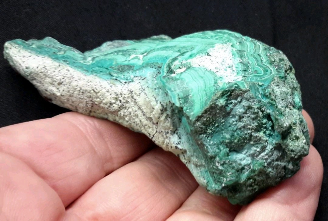 3.5″ MALACHITE from Katanga, Democratic Republic of the Congo