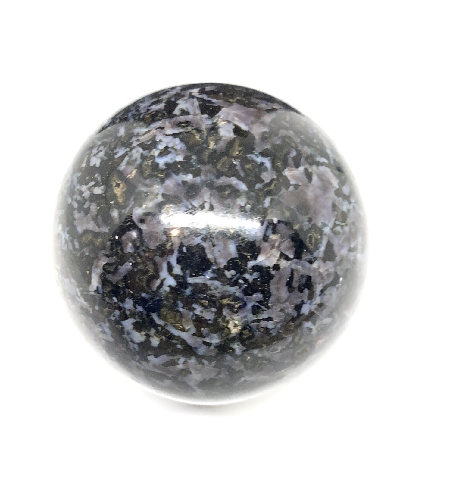 Indigo Gabbro (Mystic Merlinite) Sphere From Madagascar 374g 61mm
