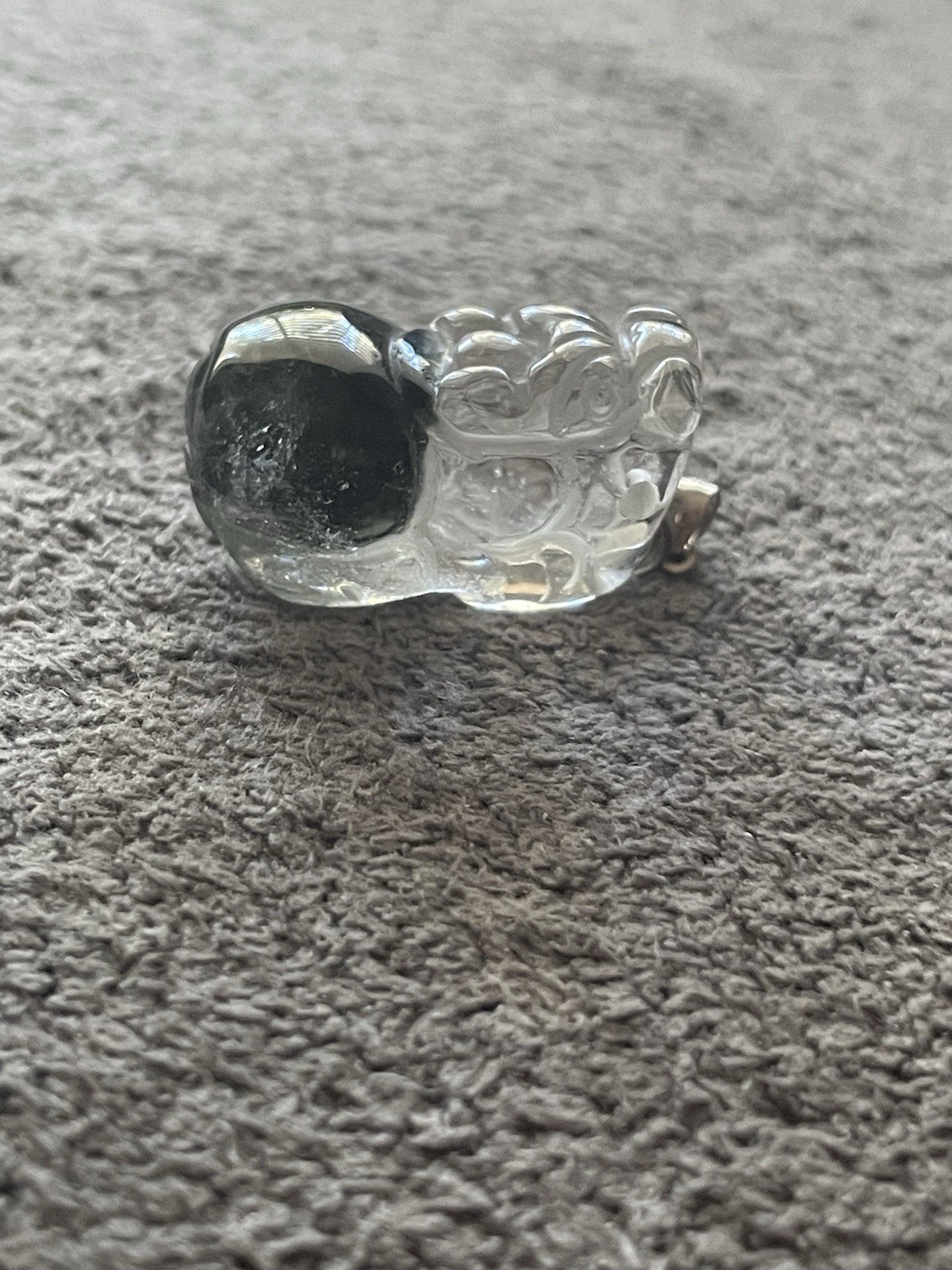 Garden Quartz Crystal/Gemstone Pixiu Pendant .925 27mm x 17mm 13G