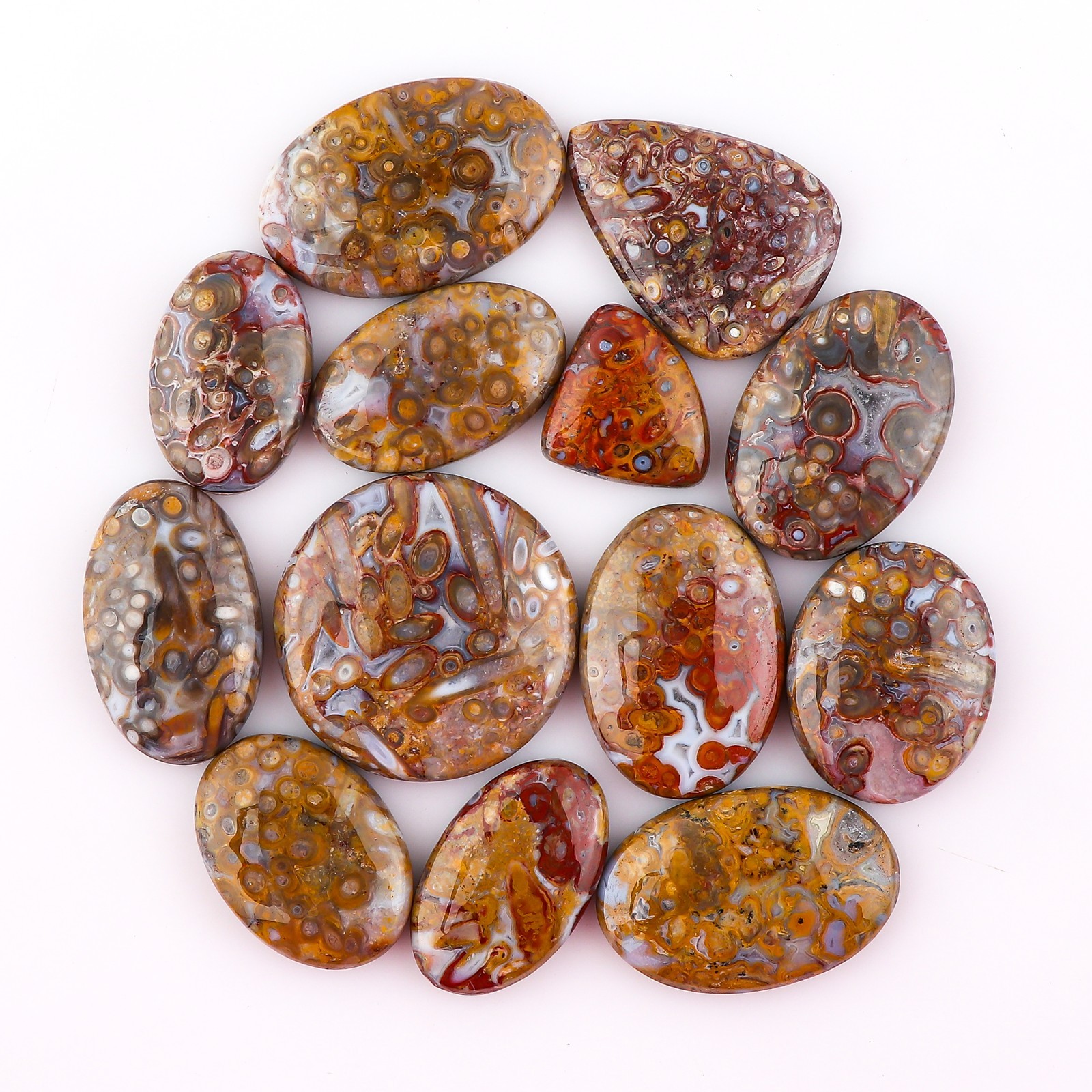 100cts Hungarian Agate Cabochon Wholesale Natural Gemstone Bulk Loose Crystal