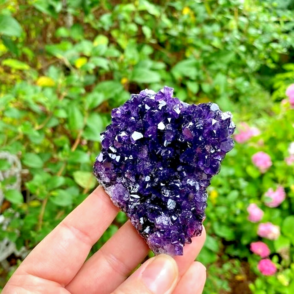 Natural High Quality Amethyst Cluster Purple Healing Crystal Gift Home Decor