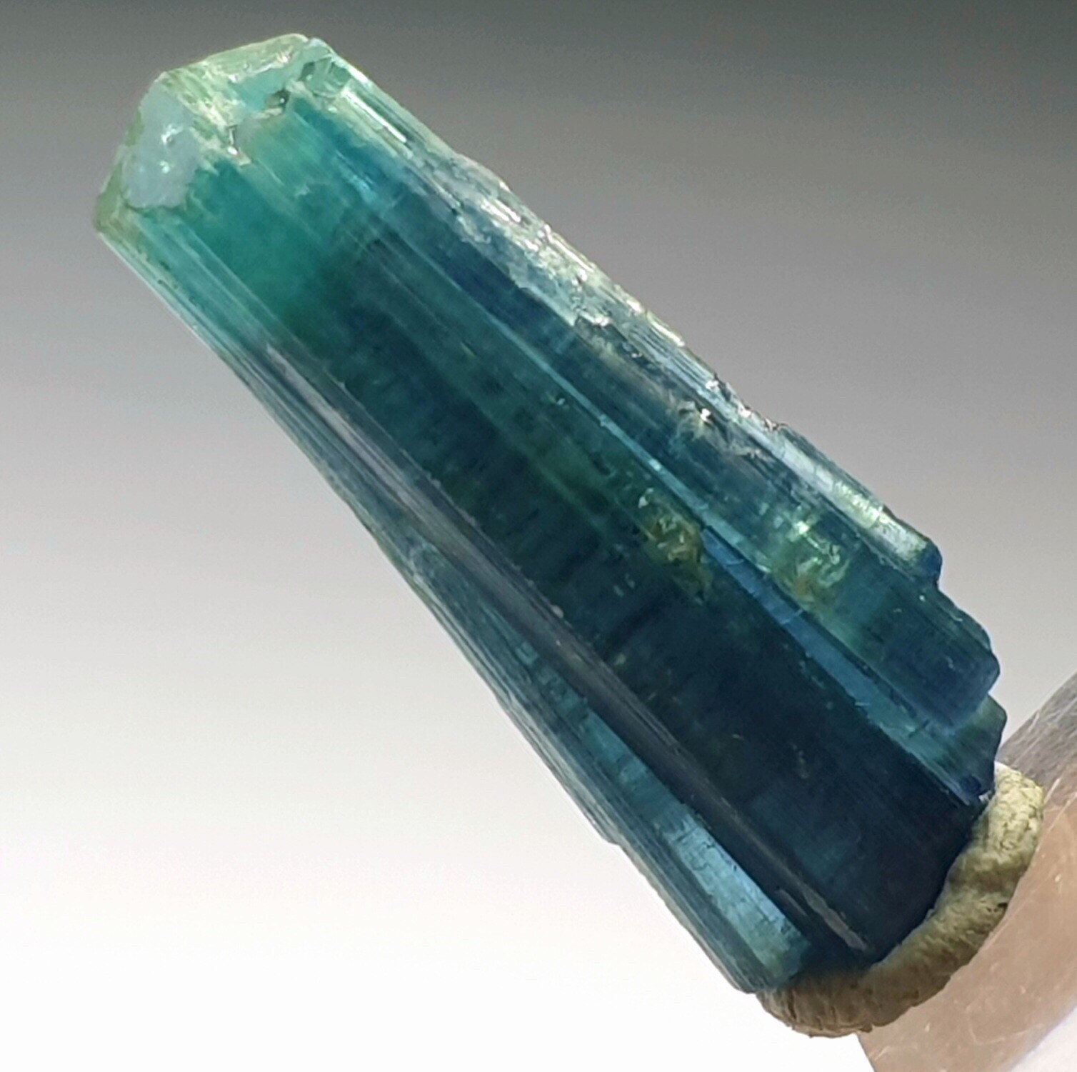 Top quality indicolite color tourmaline spray shape crystal from Afghanistan