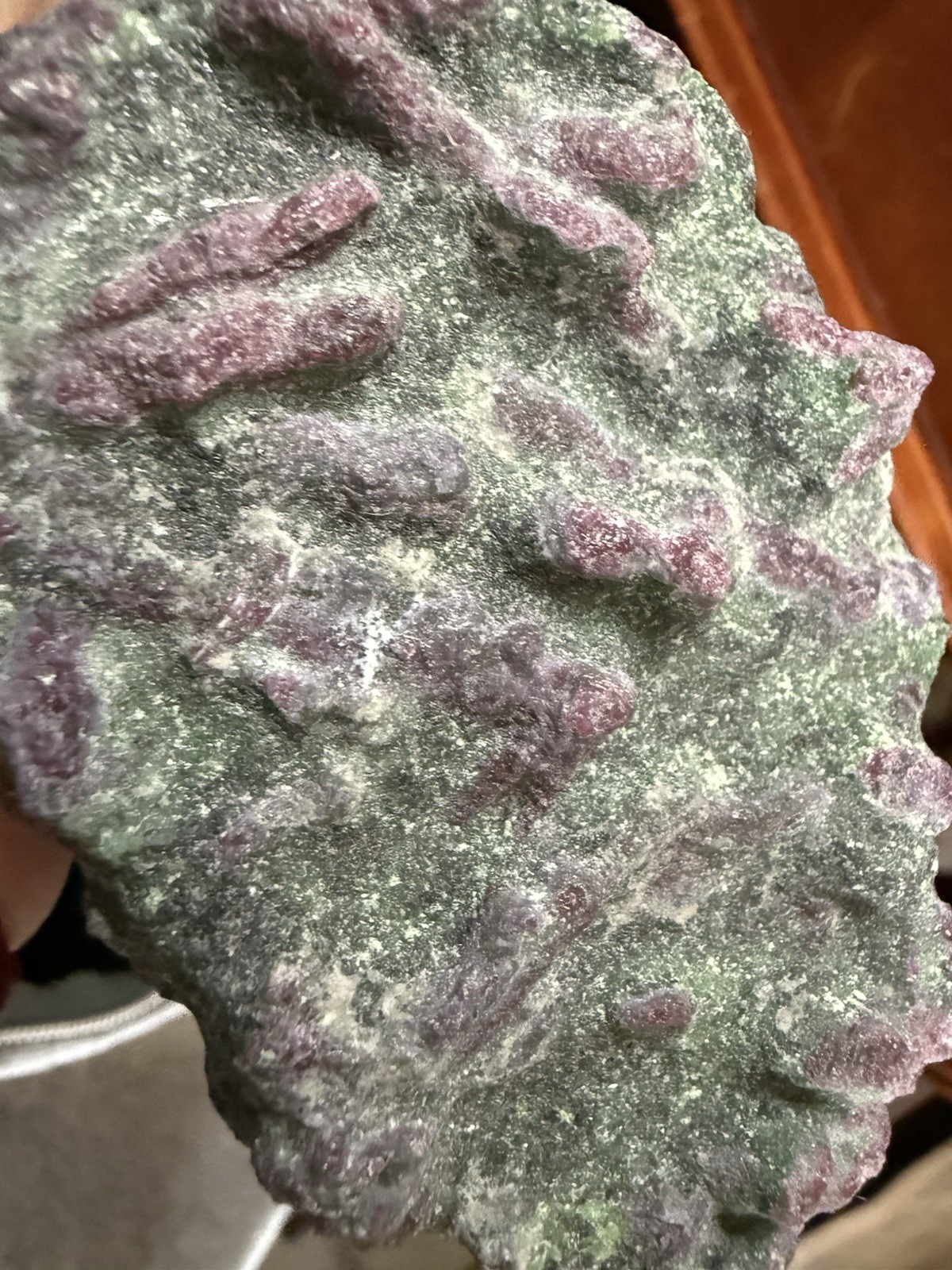 Ruby In Zoisite Raw Statement Specimen 9+ Pounds Custom Stand