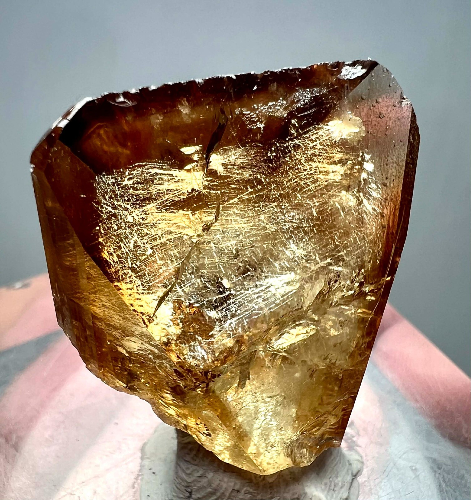 100 Carat Amazing Eye Clean Honey Topaz Huge Crystal From Skardu @PAK