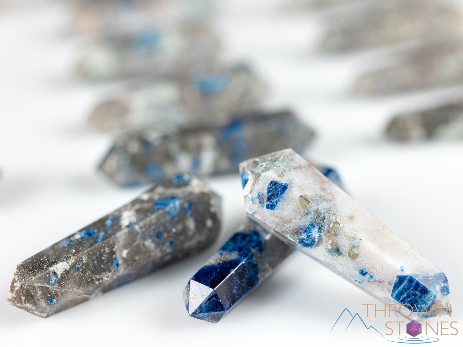 LAZULITE Crystal Points – Mini – Jewelry Making, Healing Crystals Stones, E1827