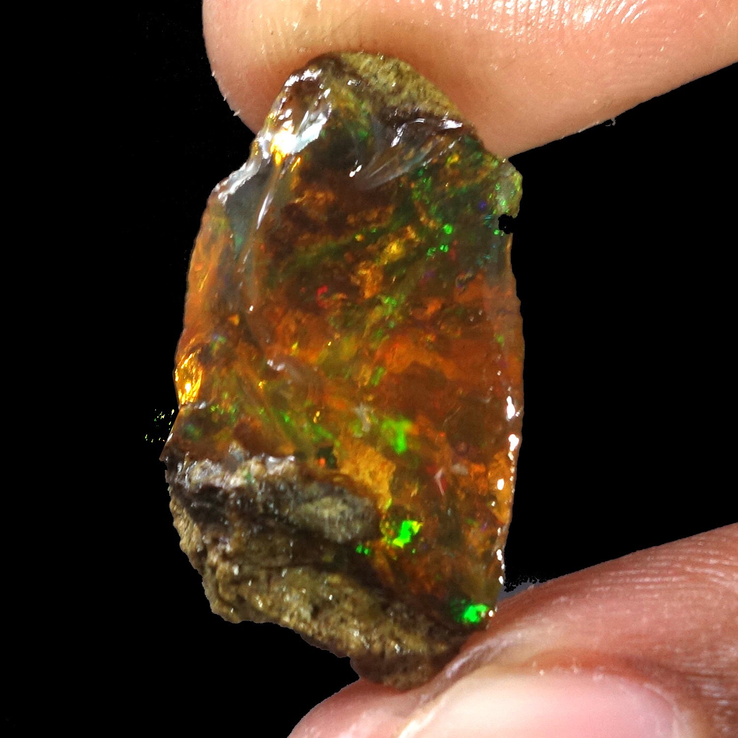 AA+ Ethiopian Oil Specimen Crystal Opal Welo Fire Flashy Opal Jewelry Making 204