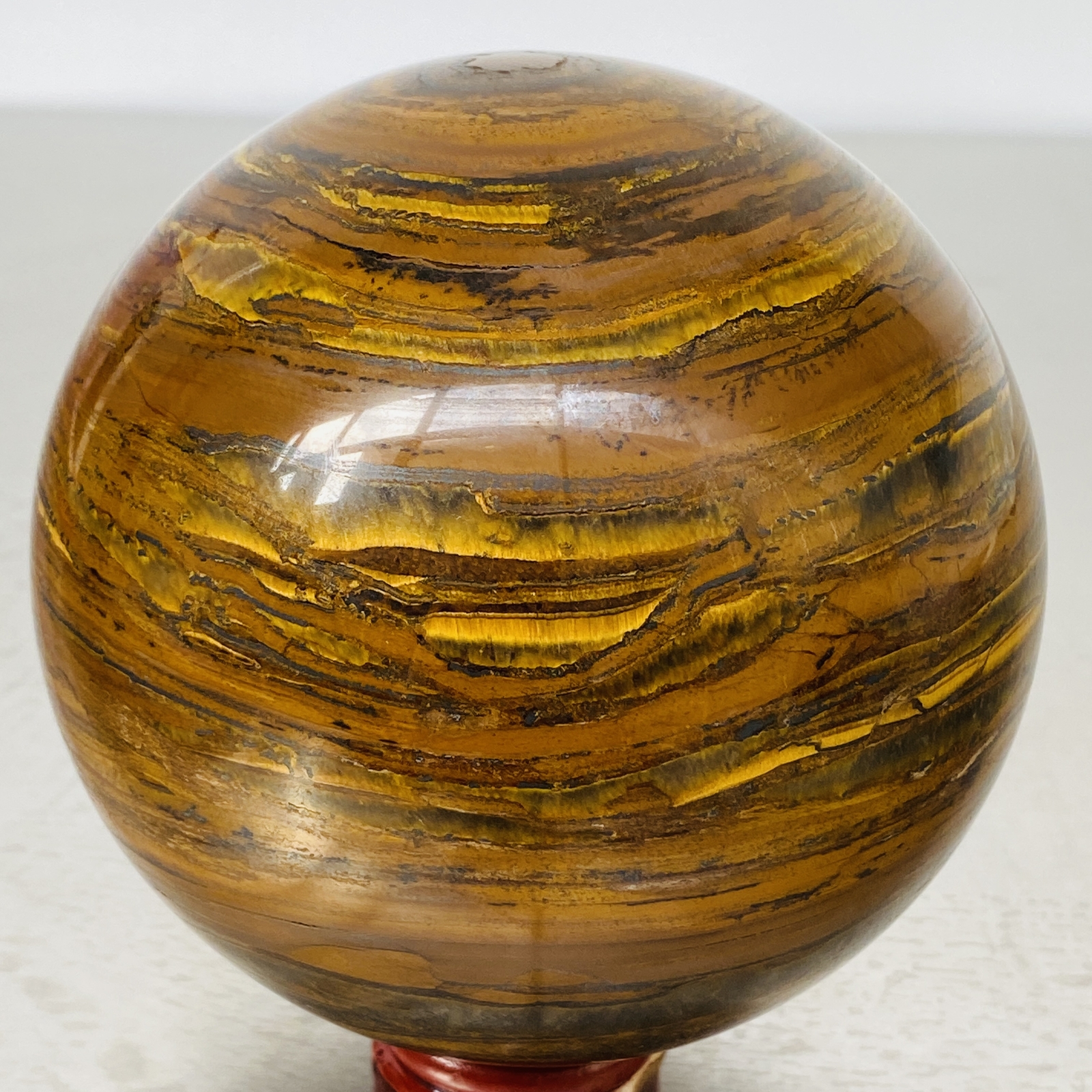 Natural Tiger Eye stone ball quartz crystal ball Reiki healing 1900G