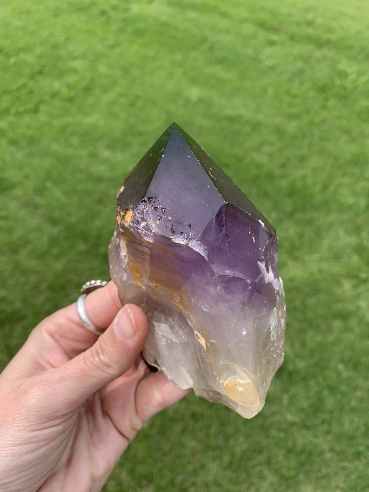 Amethyst Crystal Point from Australia dug by Patrick Gundersen Crystals of AUS