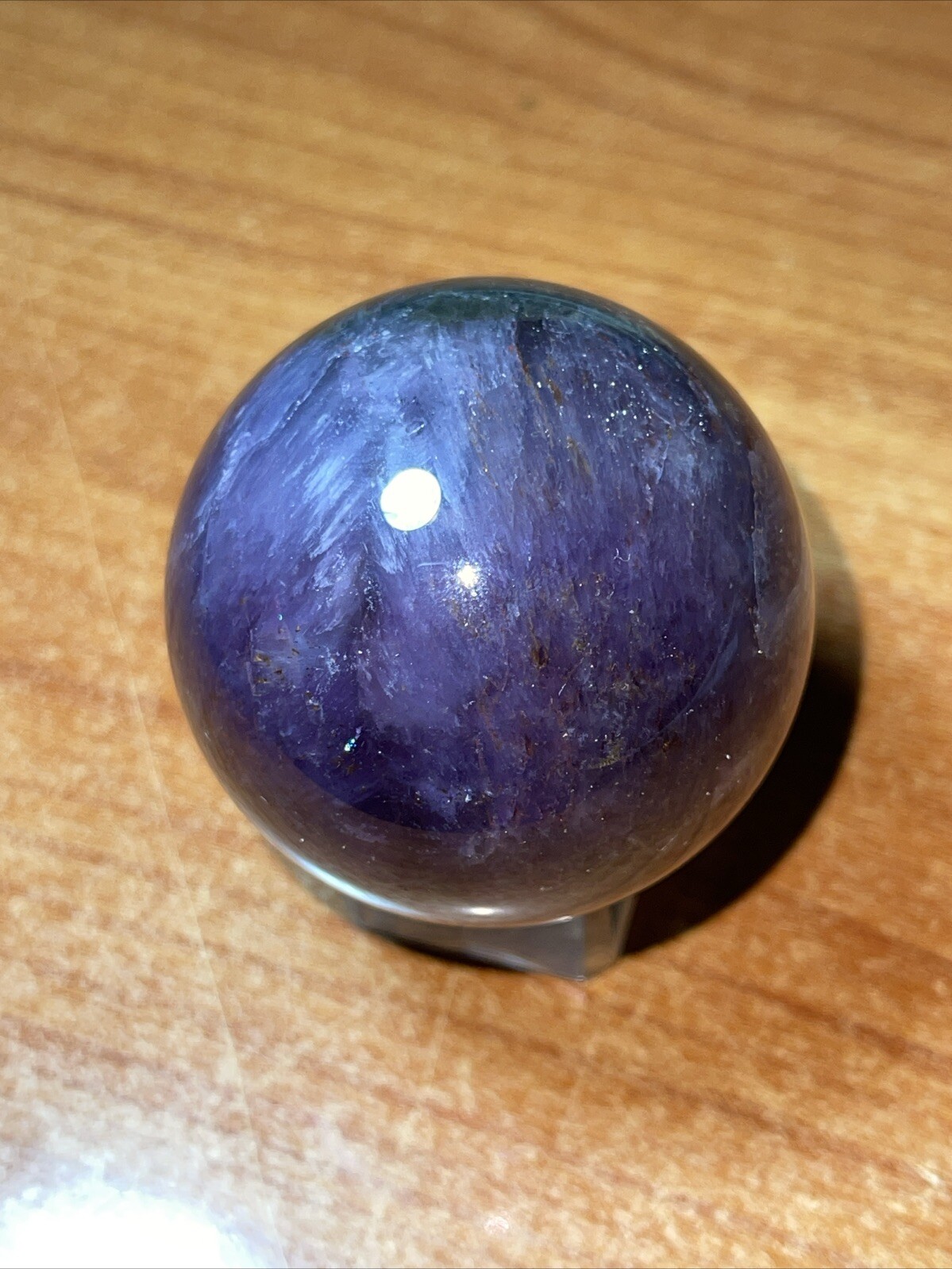 Auralite 23 Crystal Sphere Ball Orb With Excellent Flash 46.9mm 143g