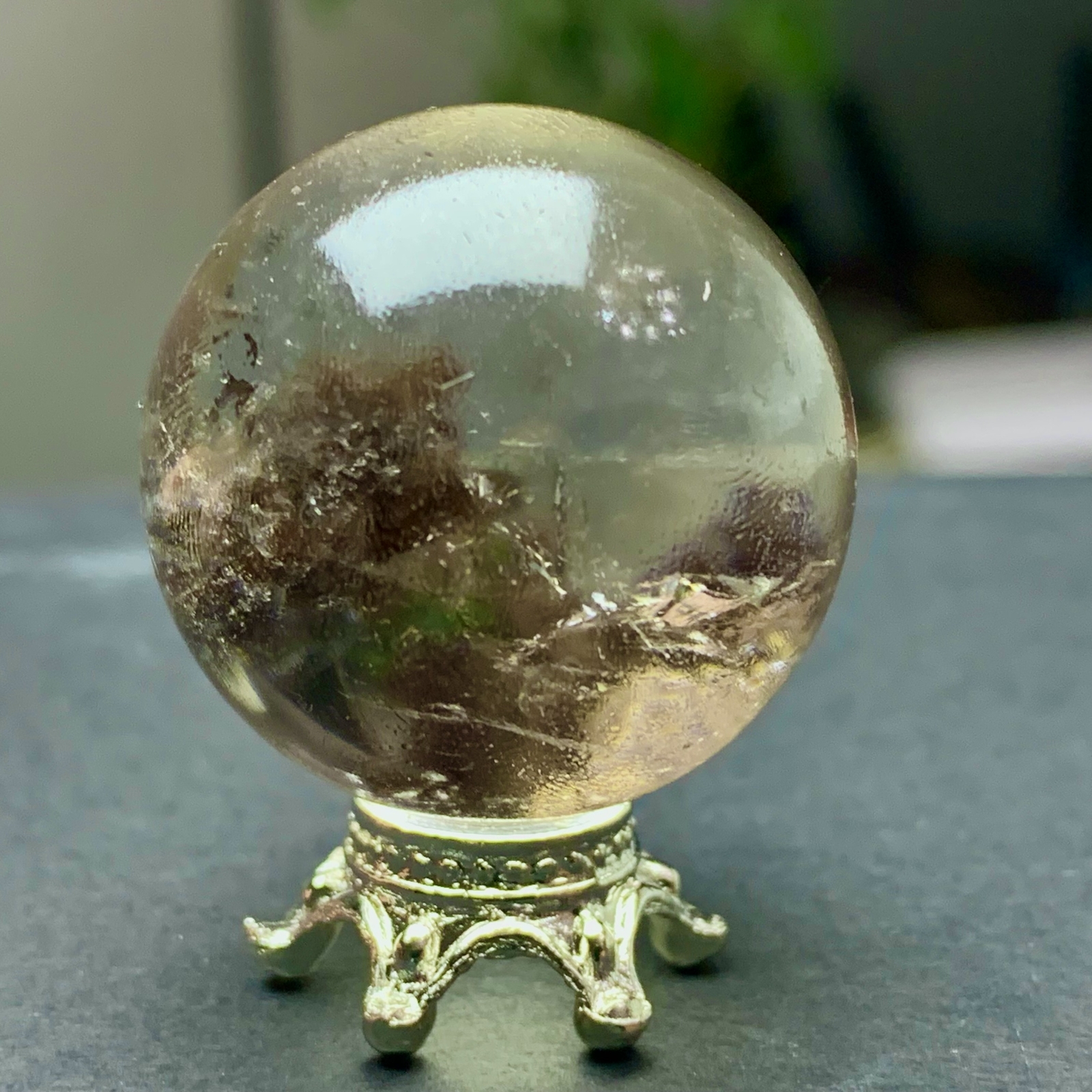 29G Natural Beautiful Higher Quality Garden Quartz Crystal Sphere Restoration