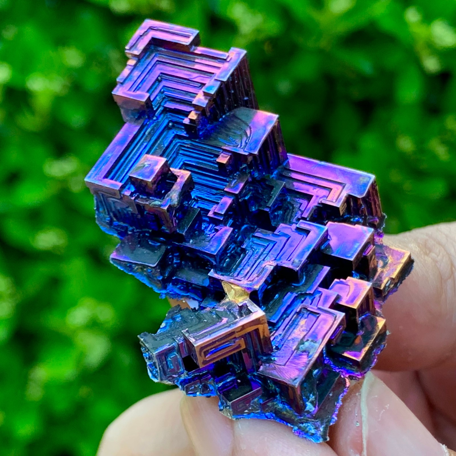 36G ram Bismuth rainbow crystal elementBi gemstone Mineral specimen healing