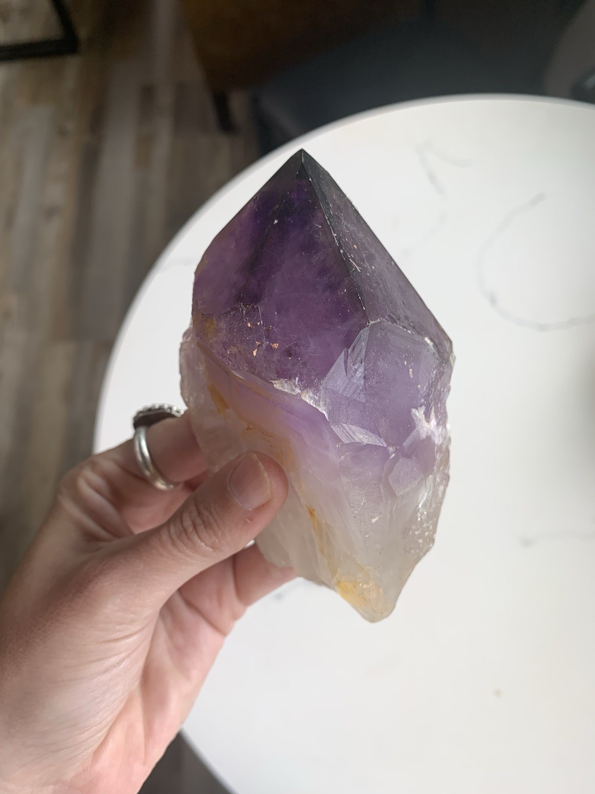 Amethyst Crystal Point from Australia dug by Patrick Gundersen Crystals of AUS