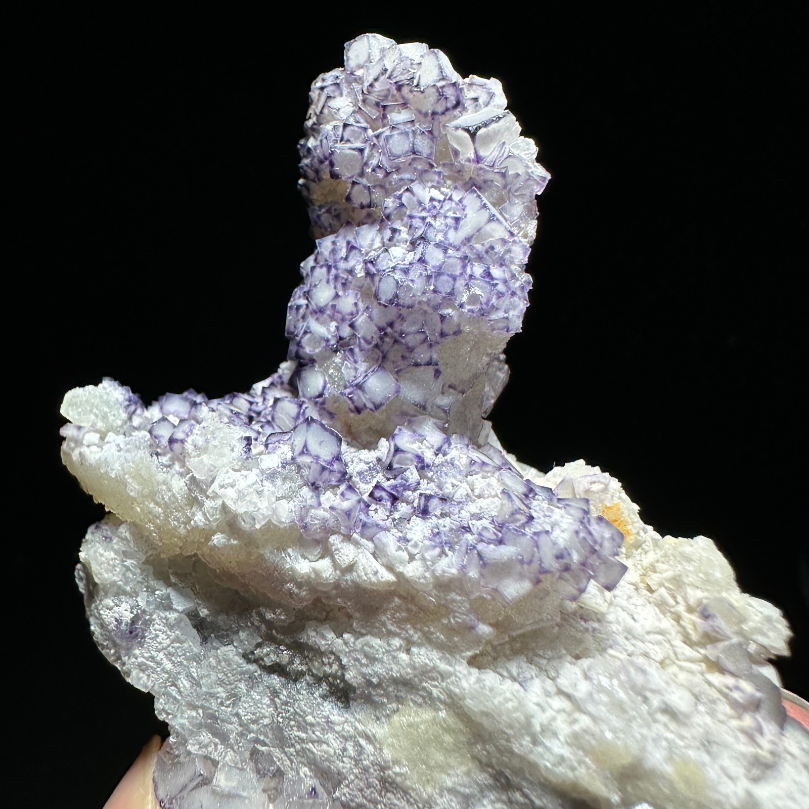 Natural Purple Fluorite Border Crystal Mineral Specimen Home Decor Healing