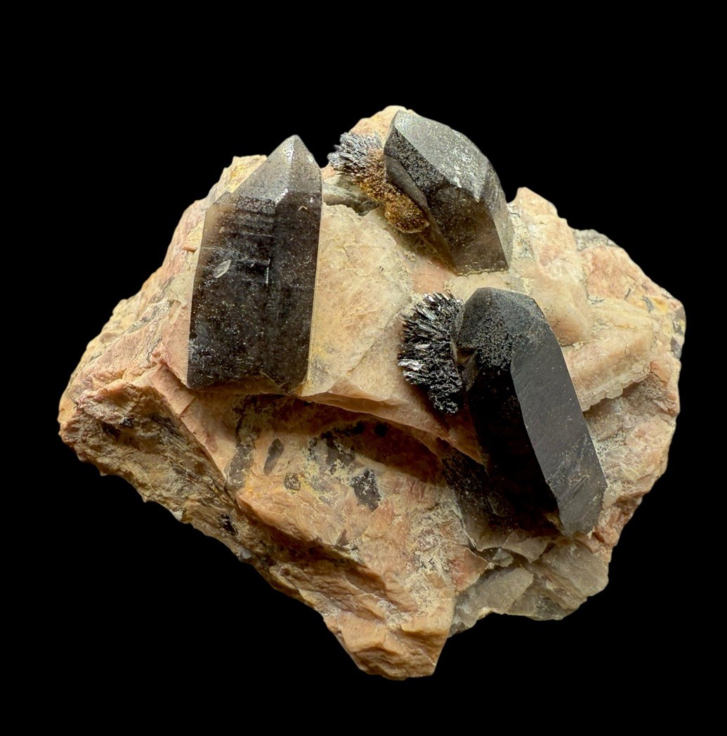 Smoky Quartz & Goethite & Microcline : Lake George . Teller Co., Colorado 🇺🇸