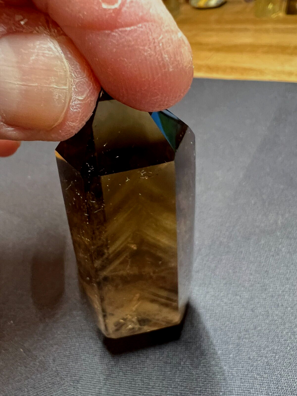 Rare Citrine Smokey Phantom DBL Terminated Crystal Point Zambia Africa 441