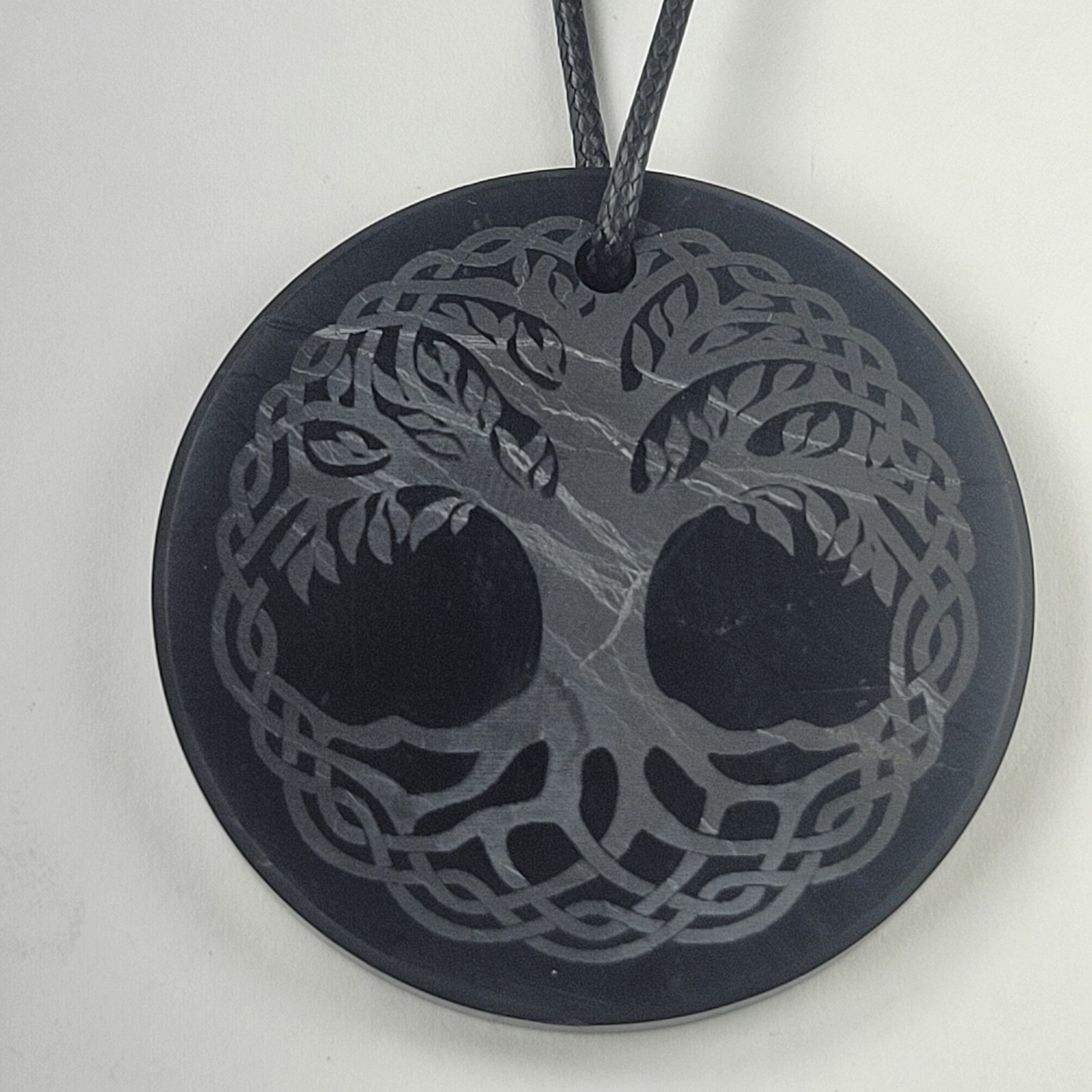 Shungite World Shungite Pendant Engraved Tree of Life – Celtic / 50 mm / 1.96″