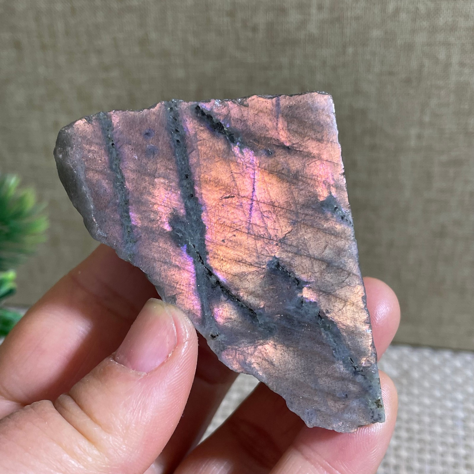 Natural Labradorite Crystal gemstone rough original Specimen 73g