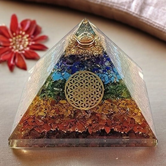 Orgone Pyramid Crystal Healing Stone , Energy Generator Healing Crystals