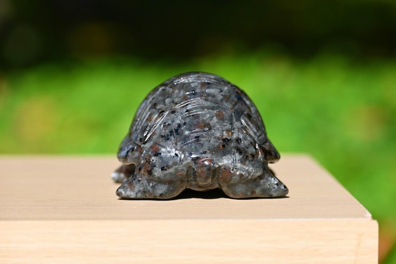 3.8″ Natural Yooperlite Tortoise Carved Reiki Healing Decor crystal Gift 1pc