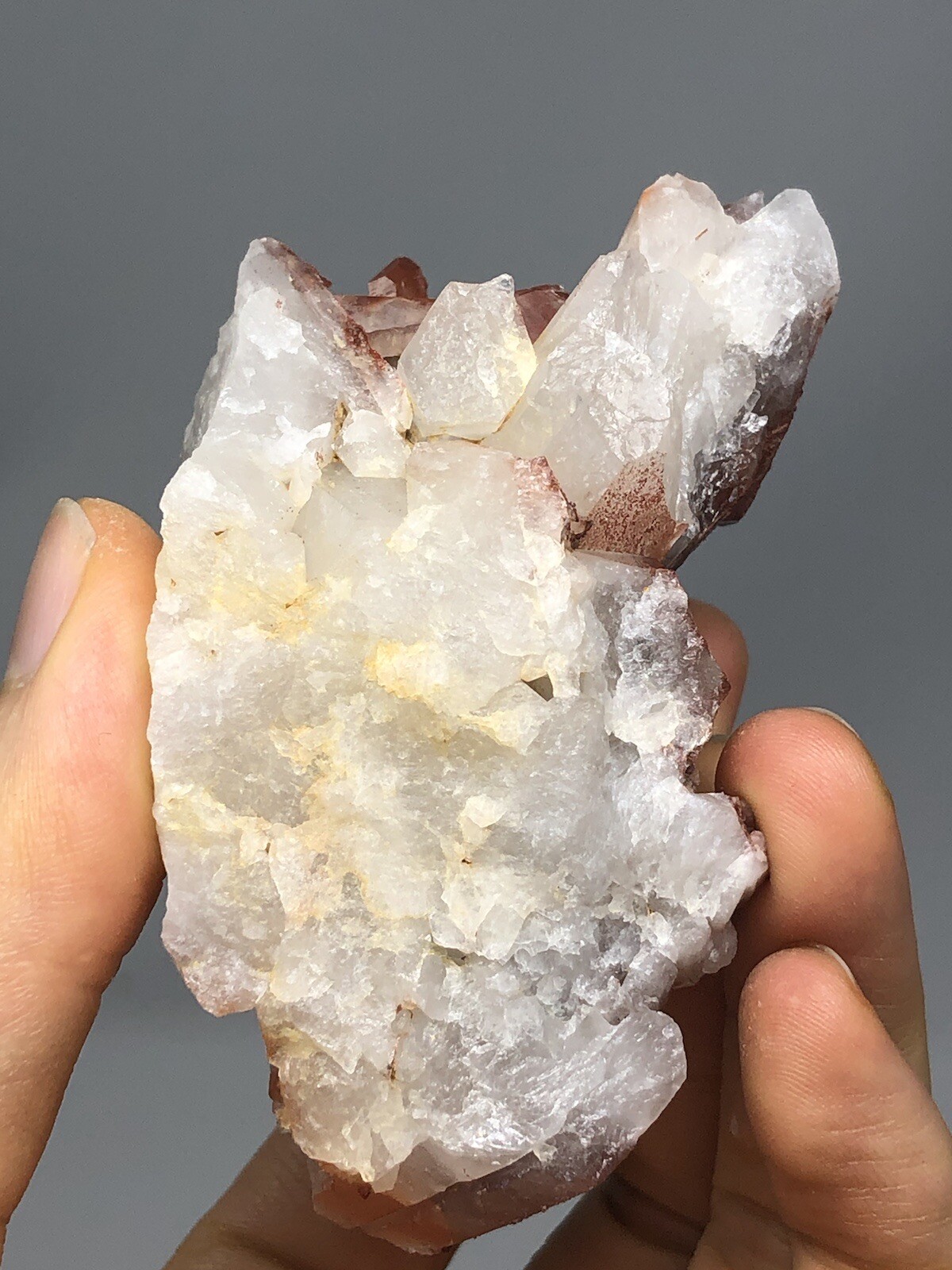 Red Quartz Tabular Wand Crystal Cluster Point Morocco 6.2oz N34