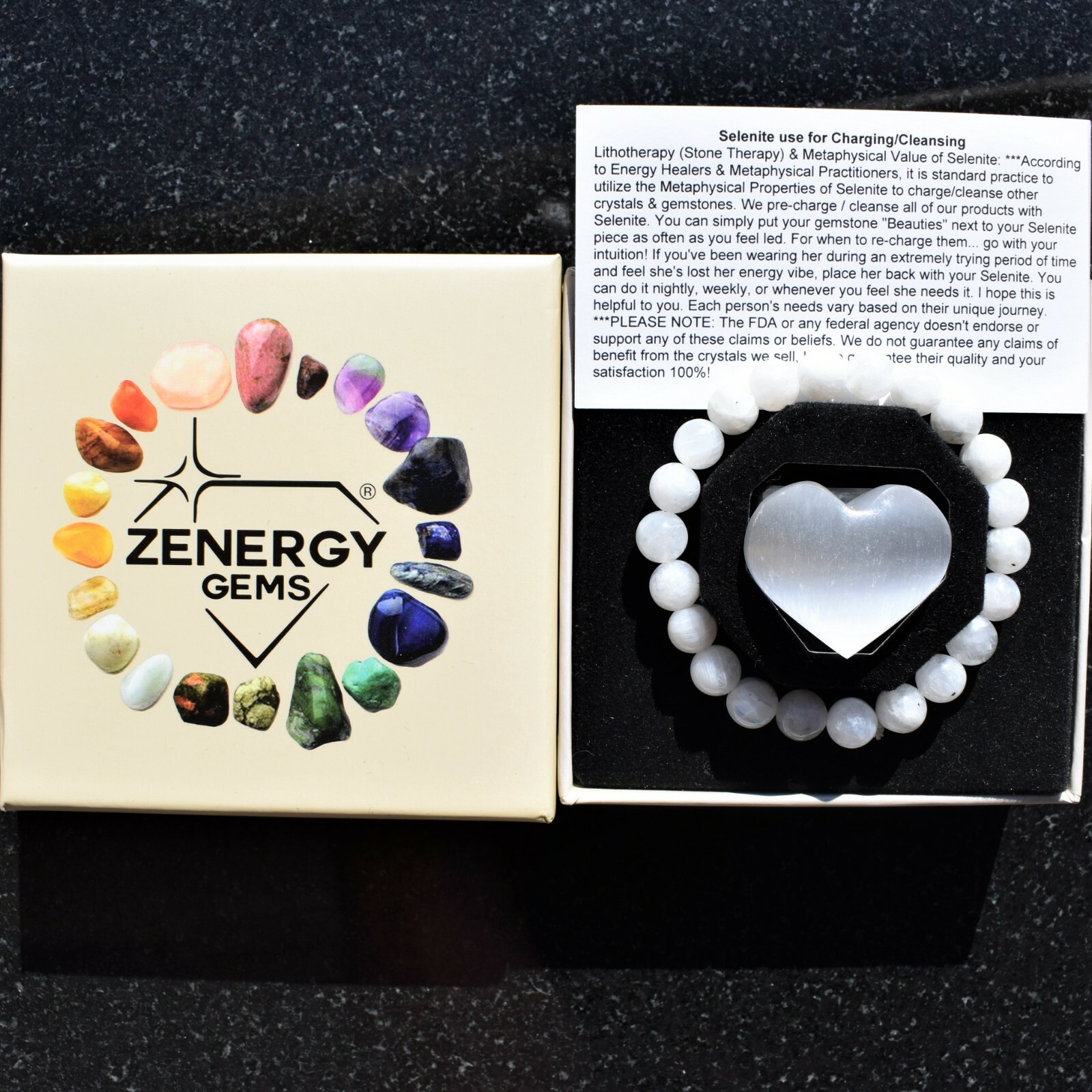 [1] CHARGED Rainbow Moonstone Crystal 6mm Bead Stretchy Bracelet REIKI Energy!