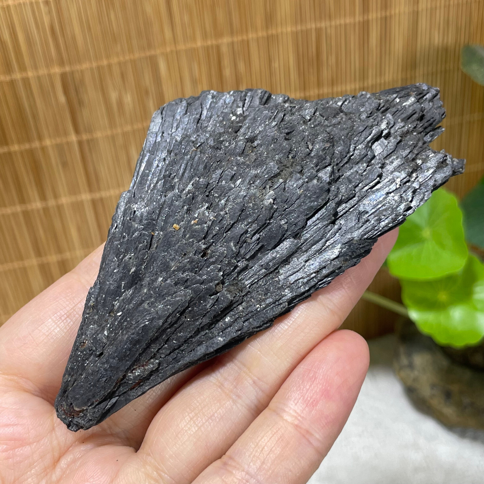 75g Natural Irregular natural black crystal cluster mineral specimen（dian qishi）