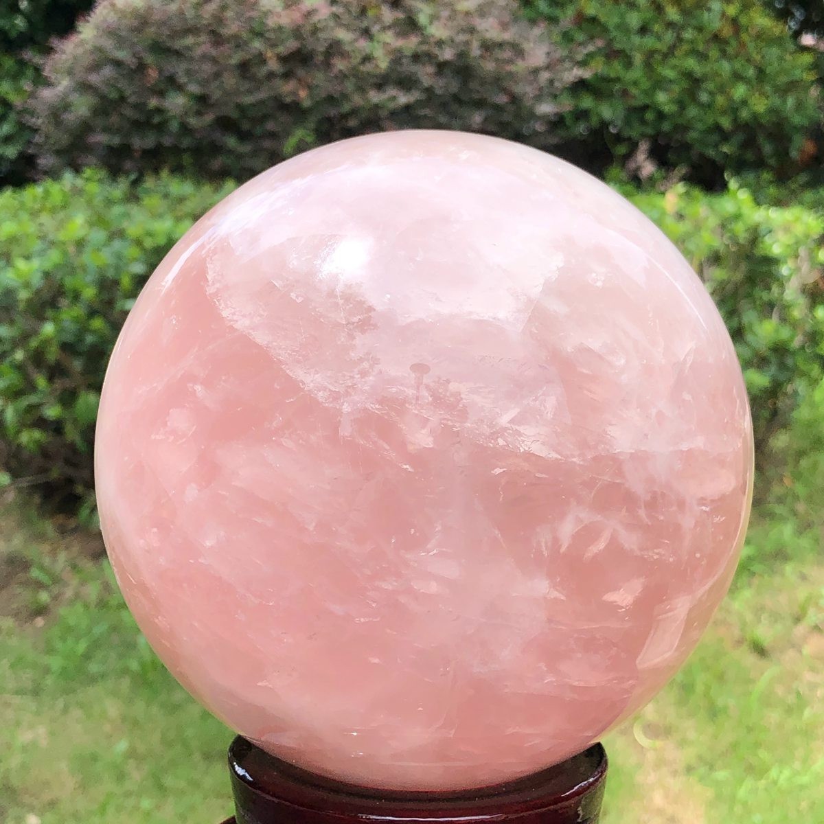10.27LB Natural pink rose quartz sphere crystal polished ball healing decor