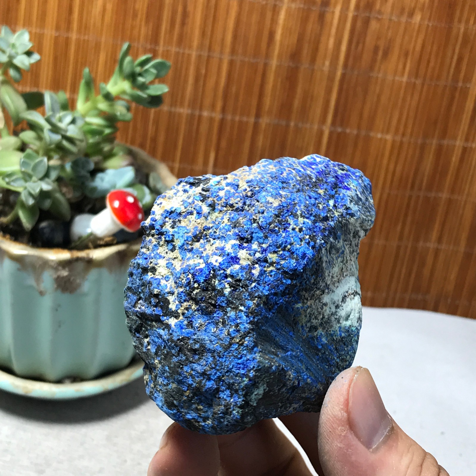 168g Natural Azurite/Malachite gemstone Rough original Crystal Specimen A6543