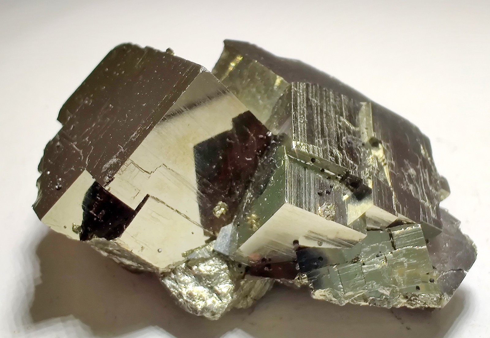 Pyrite crystals, beautiful sharp cubic form! Huanzala mine, Peru. 54 grams.