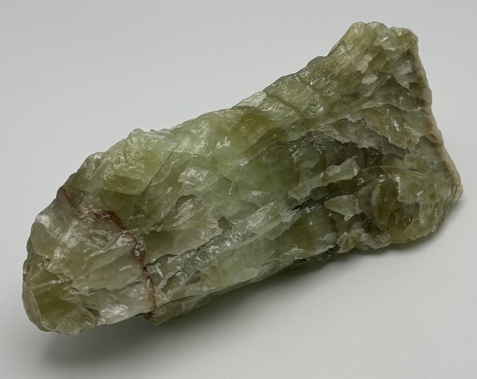 All natural 1.8 LB VERY Large Green Calcite. Meditation / spell / craft