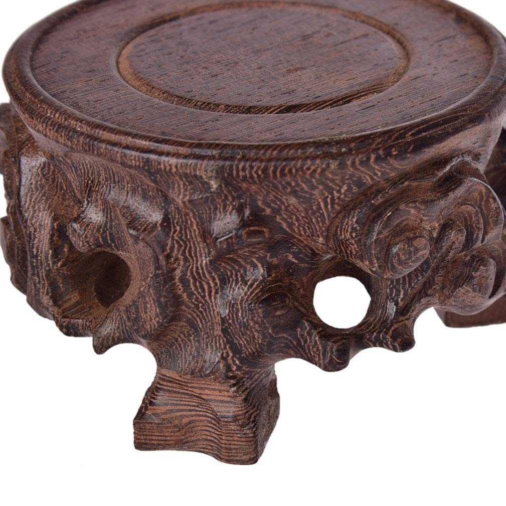 Oriental Asian Handmade Solid Wood Sandalwood Display Stand Pedestal Base