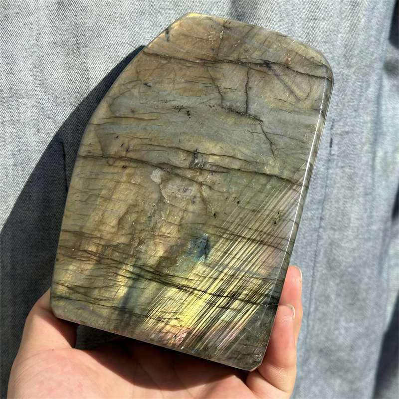 1.92kg Natural Labradorite Quartz Crystal Spectrolite Mineral Reiki healing