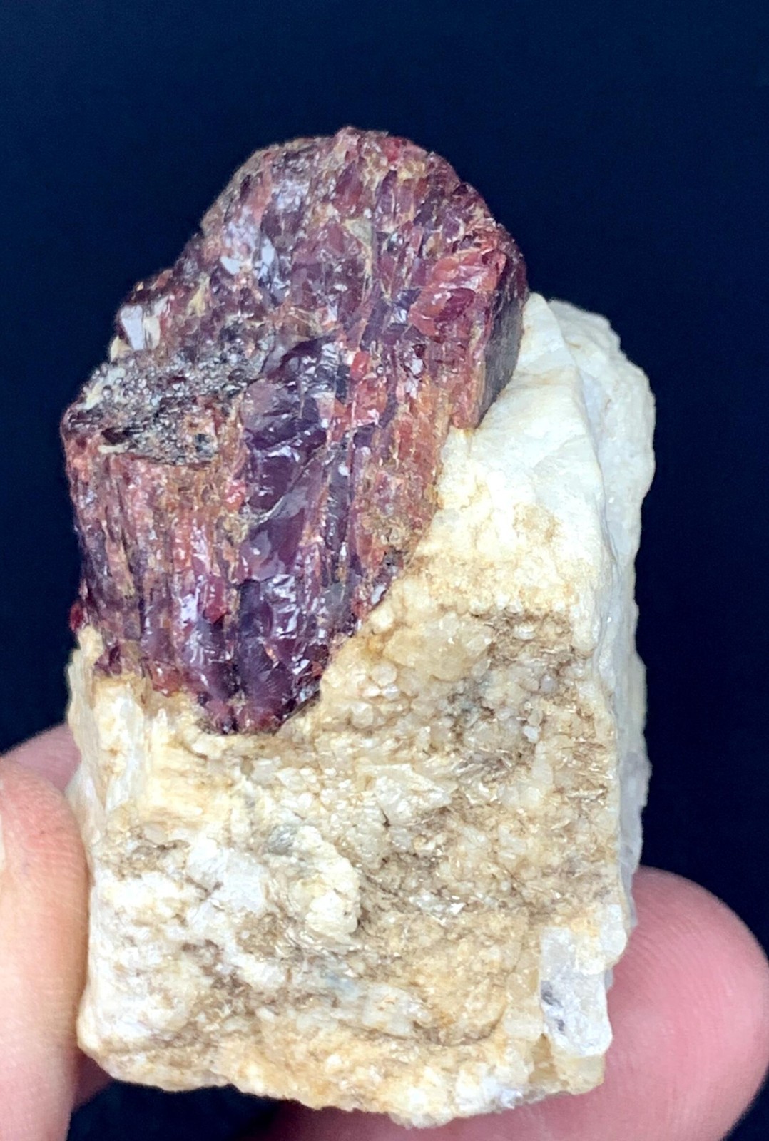 Natural Red color Rare Garnet, Raw Crystal from Pakistan 76 gram from Pakistan