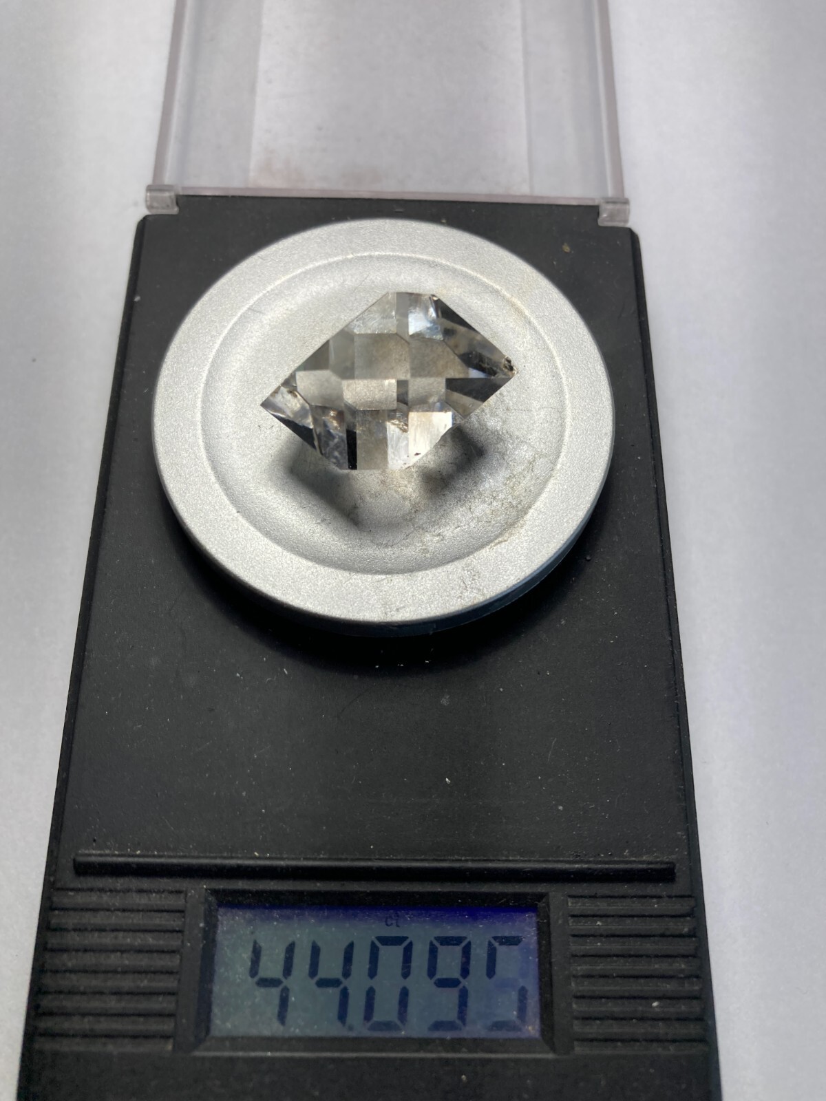 Herkimer NY AA + Diamond NEW TREASURE BOX 26mm x 21mm, 44.09 ct sec C4
