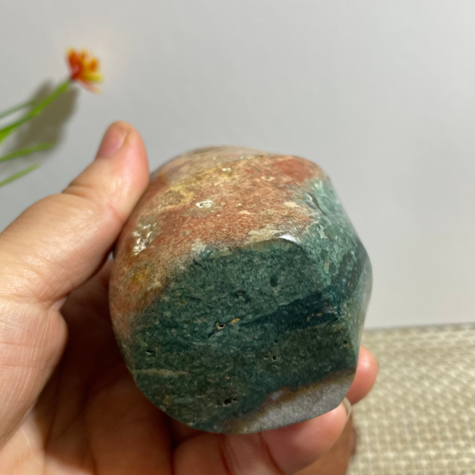 449g sea stone torch polished quartz marine flame Specimens