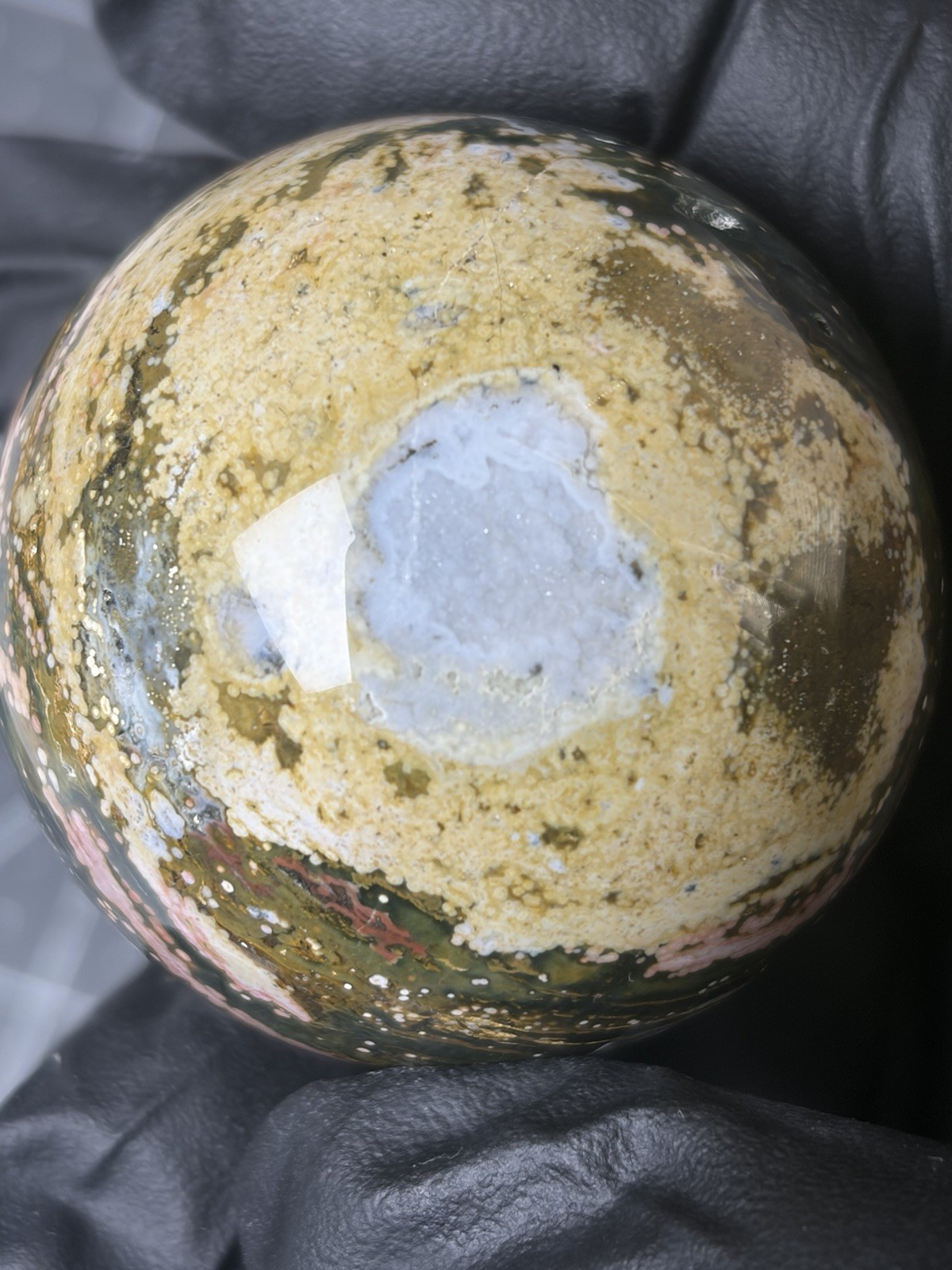 Ocean Jasper Sphere Pink Orbs Veinless Orbicular Crystals