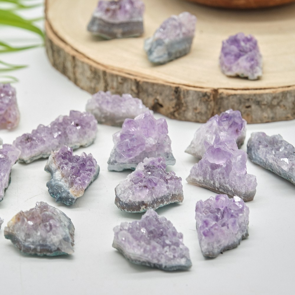 Small Amethyst Crystal Cluster Druzy Natural Raw Geode Job Lot Wholesale 2-4cm