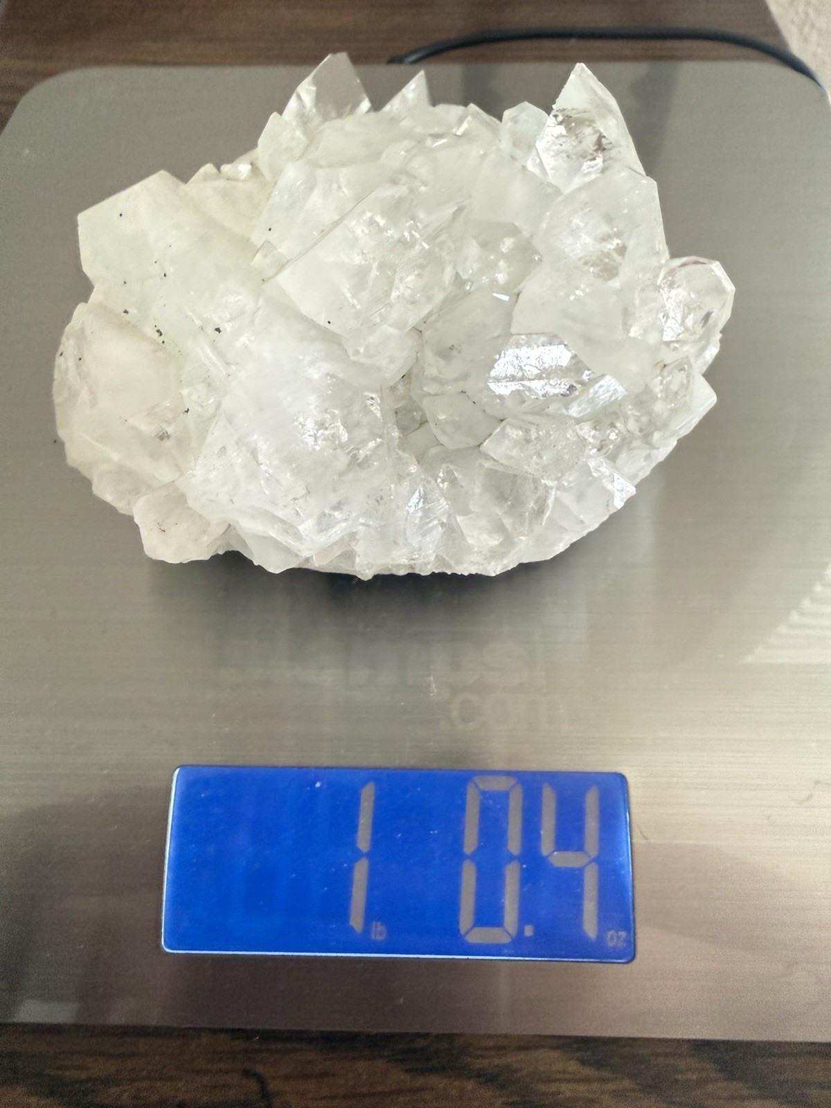 1lb HQ Diamond Apophyllite Cluster w/ 3in DT Double Terminated Point Crystal Gem