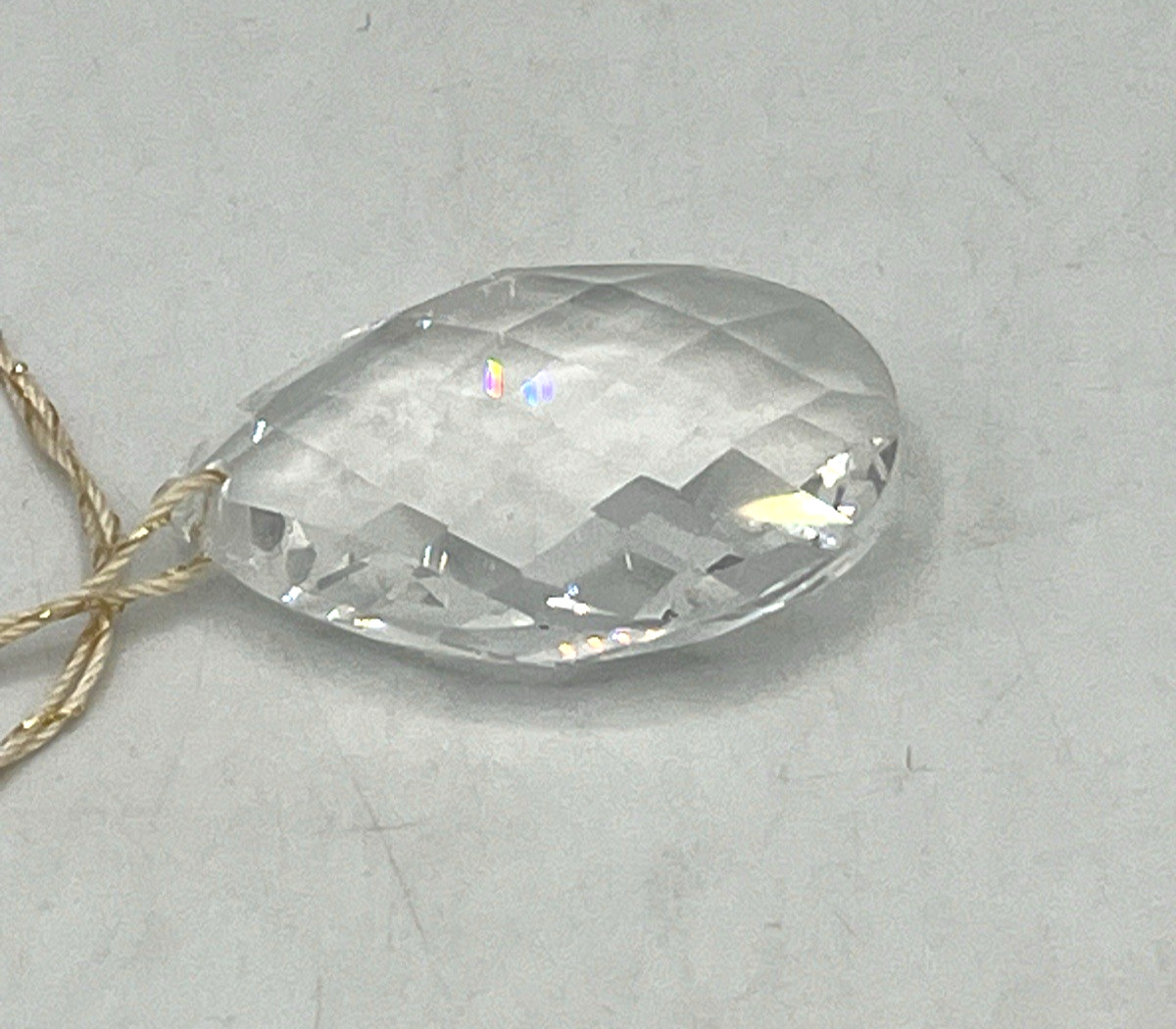 4 Swarovski Spectra Crystals 2 Different Cut Teardrops 1 Octagon 1 Pendalogue