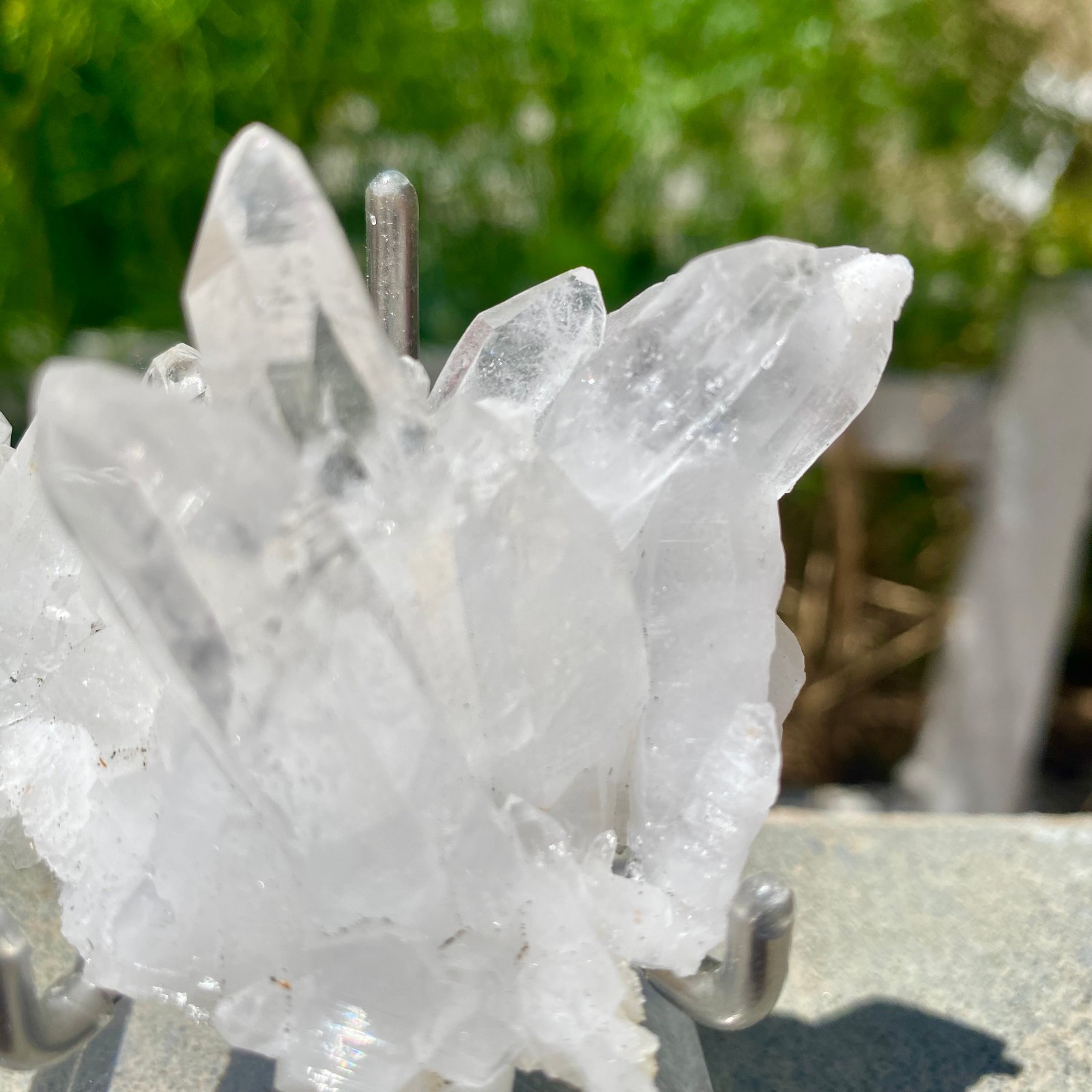 71G A+++Large Natural white Crystal Himalayan quartz cluster /mineralsls