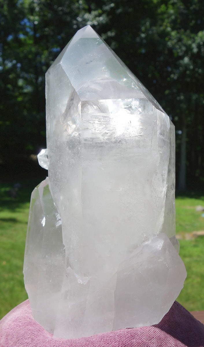 Big Twin Quartz Crystal with Rainbow