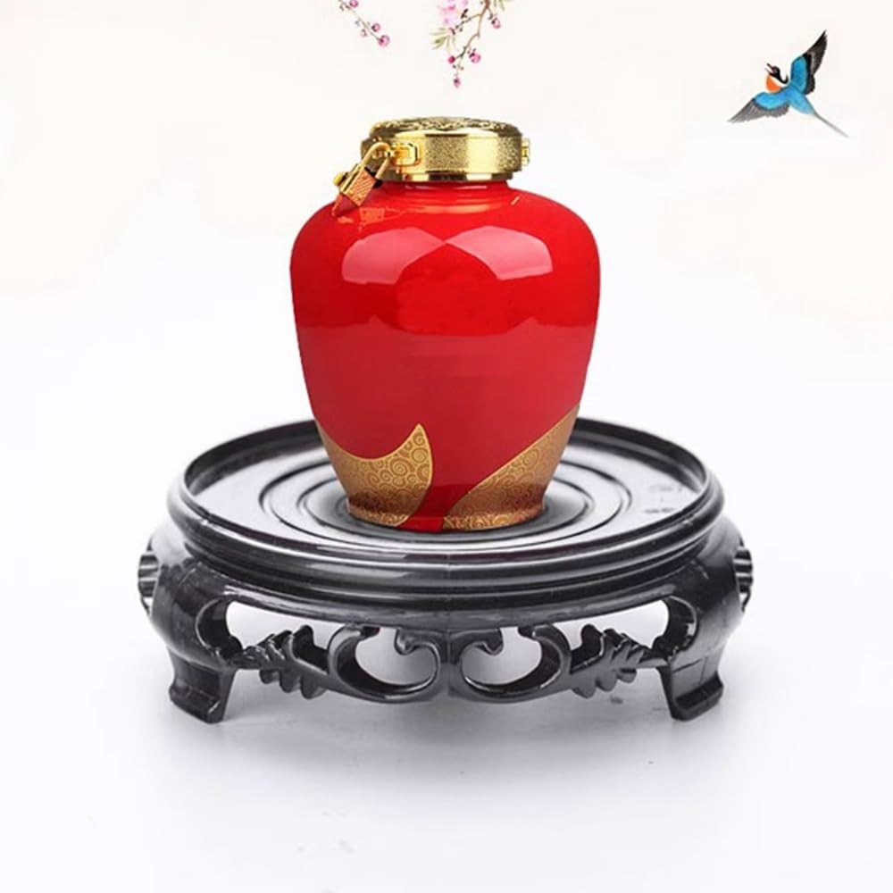 7 Inch Round Vase Planter Display Stand Handmade Oriental Home Decoration Bas…