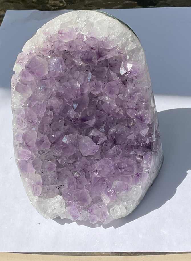 Natural Amethyst Crystal Cluster Medium To Darker Purple