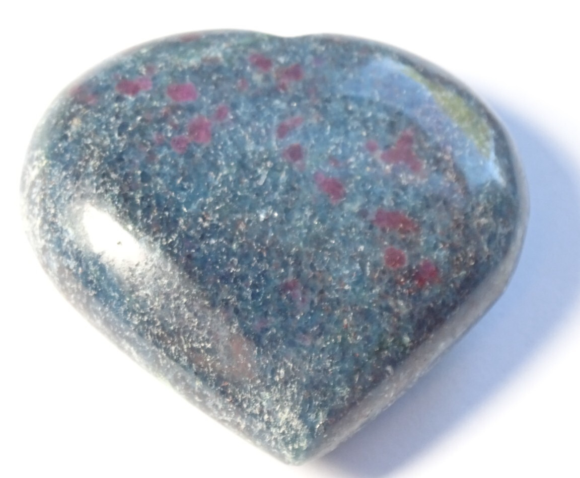 LOVELY LARGE RUBY in KYANITE HEART – Approx . 5.5 x 5.4 cms – 114 gms #1